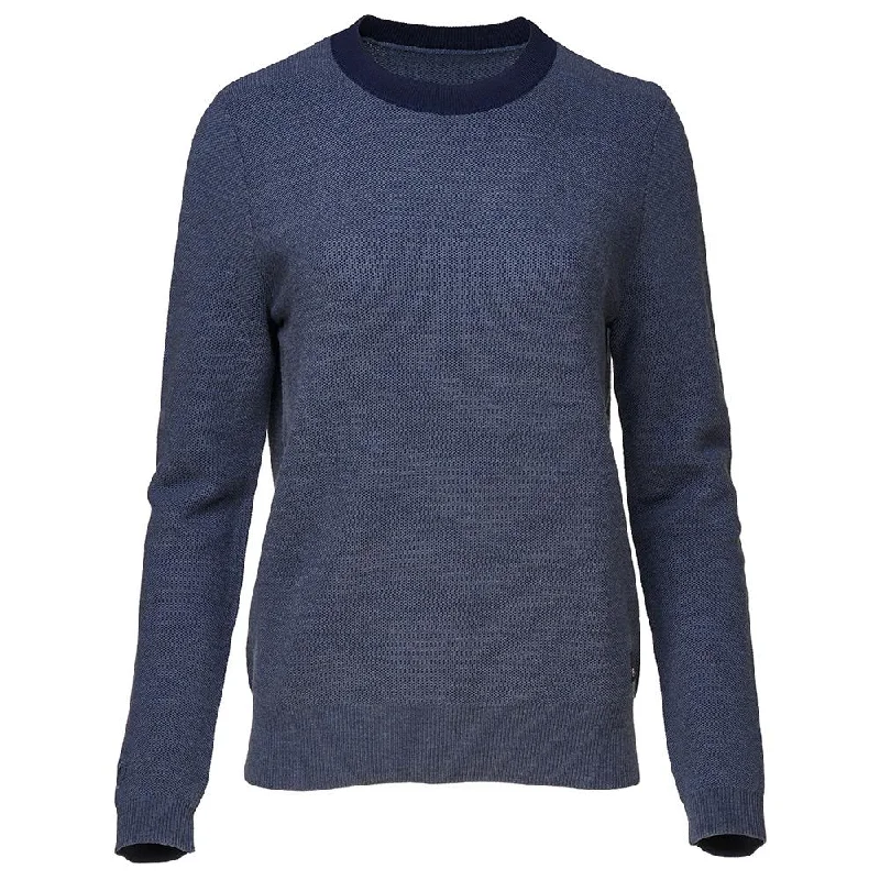 Womens Merino Honeycomb Sweater (Denim/Navy)