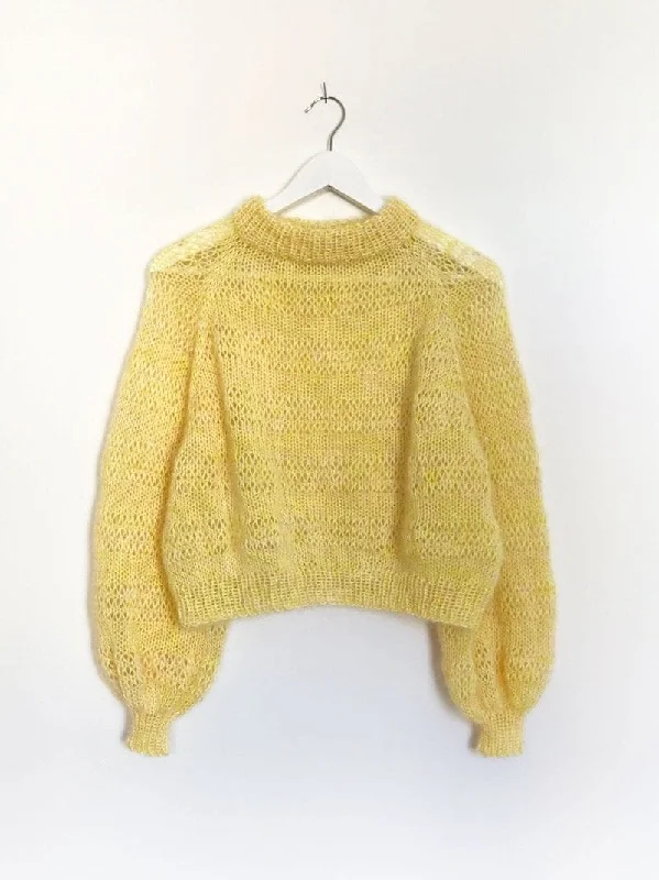 Lykke Jumper by Spektakelstrik, silk mohair knitting kit