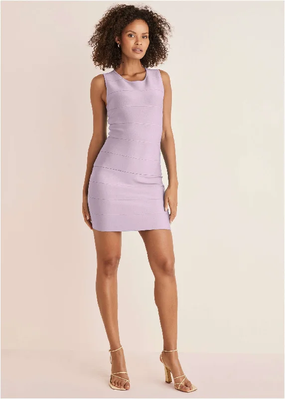 Mini Bandage Dress - Lilac