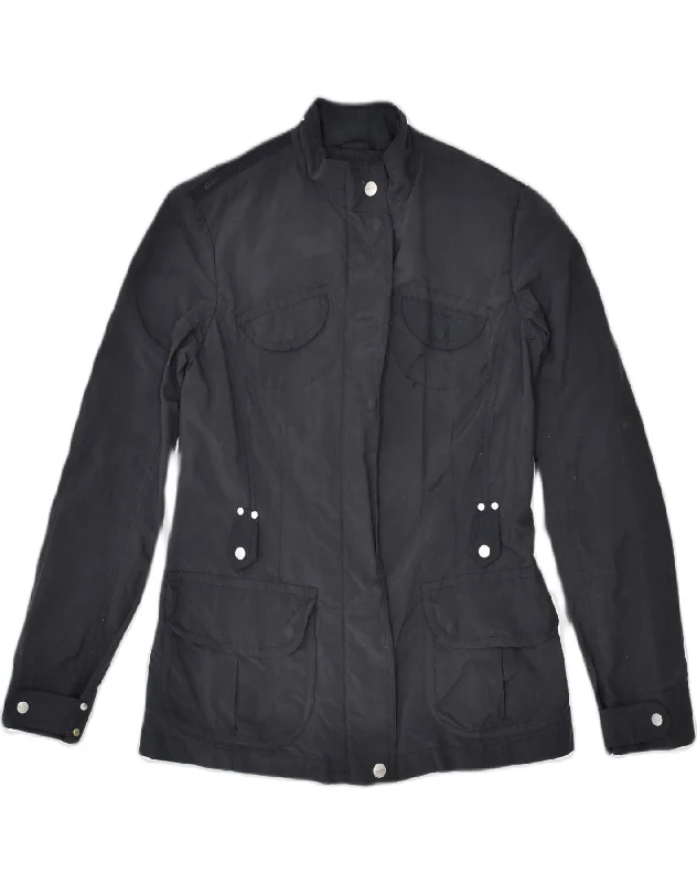 GEOX Womens Respira Utility Jacket UK 8 Small Black Polyester