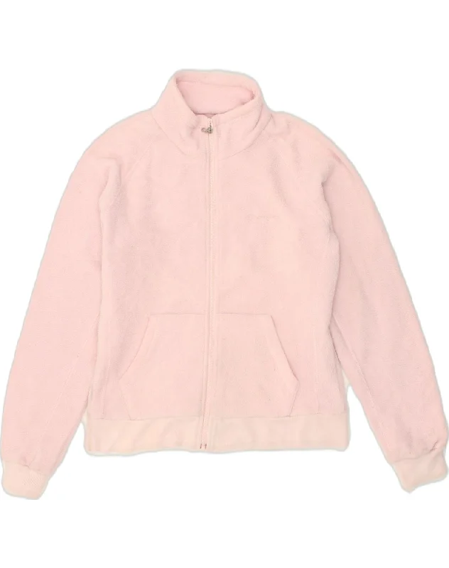 CHAMPION Womens Fleece Jacket UK 10 Small Pink Polyester