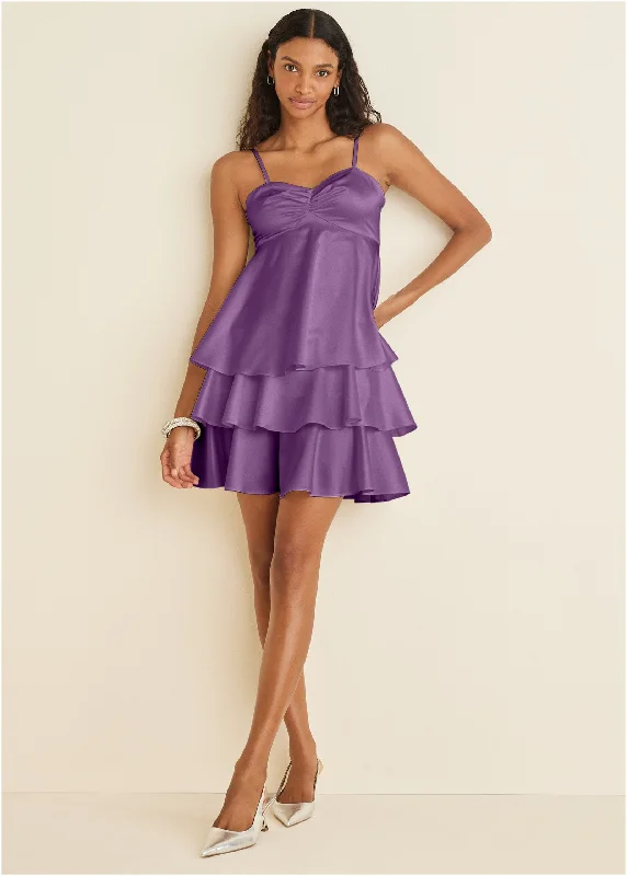 Tiered Sweetheart Mini - Purple