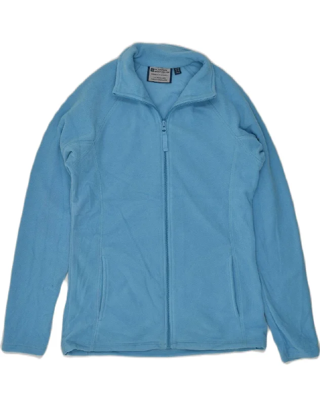 MOUNTAIN WAREHOUSE Womens Fleece Jacket UK 10 Small Blue Polyester