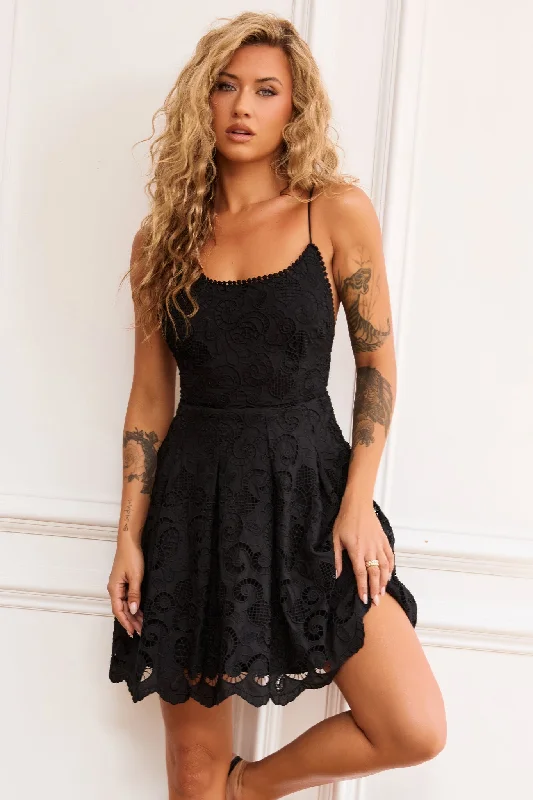 Last Moment Mini Dress - Black