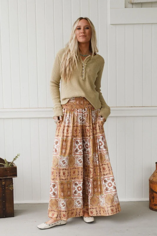 Wildly Free Wide Leg Pants - Mustard