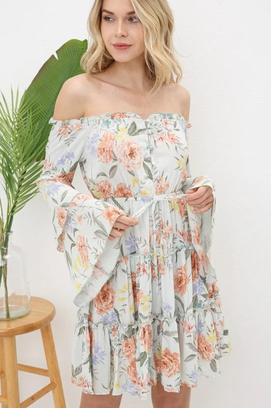 Quinn Floral Off The Shoulder Dress