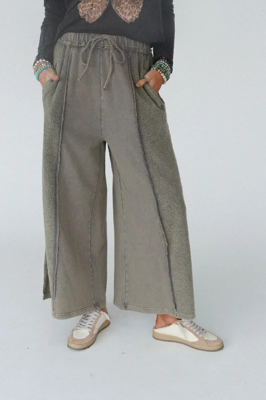 Dawson Wide Leg Pants - Mocha