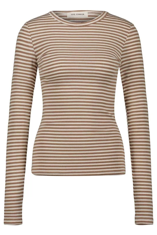 Sofie Schnoor - T-Shirt Long Sleeve - 7120 Beige Striped