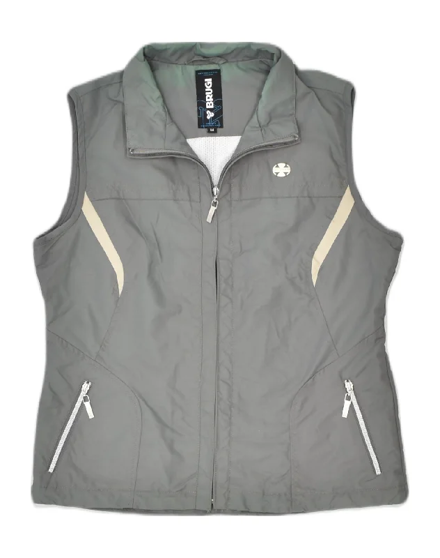 BRUGI Womens Utility Gilet UK 12 Medium Grey Polyamide